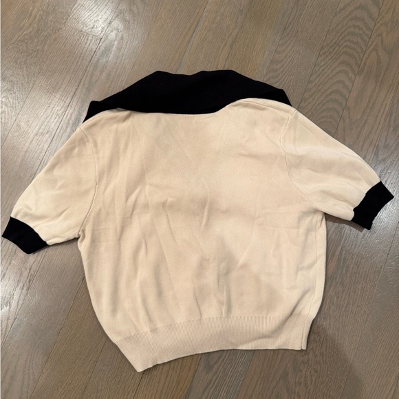 Commense Cream Ribbed Knit Top - Picture 9 of 9